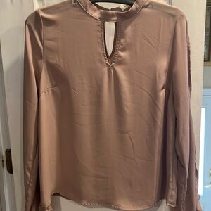 Elegant Women's Blush Pink/Tan Top